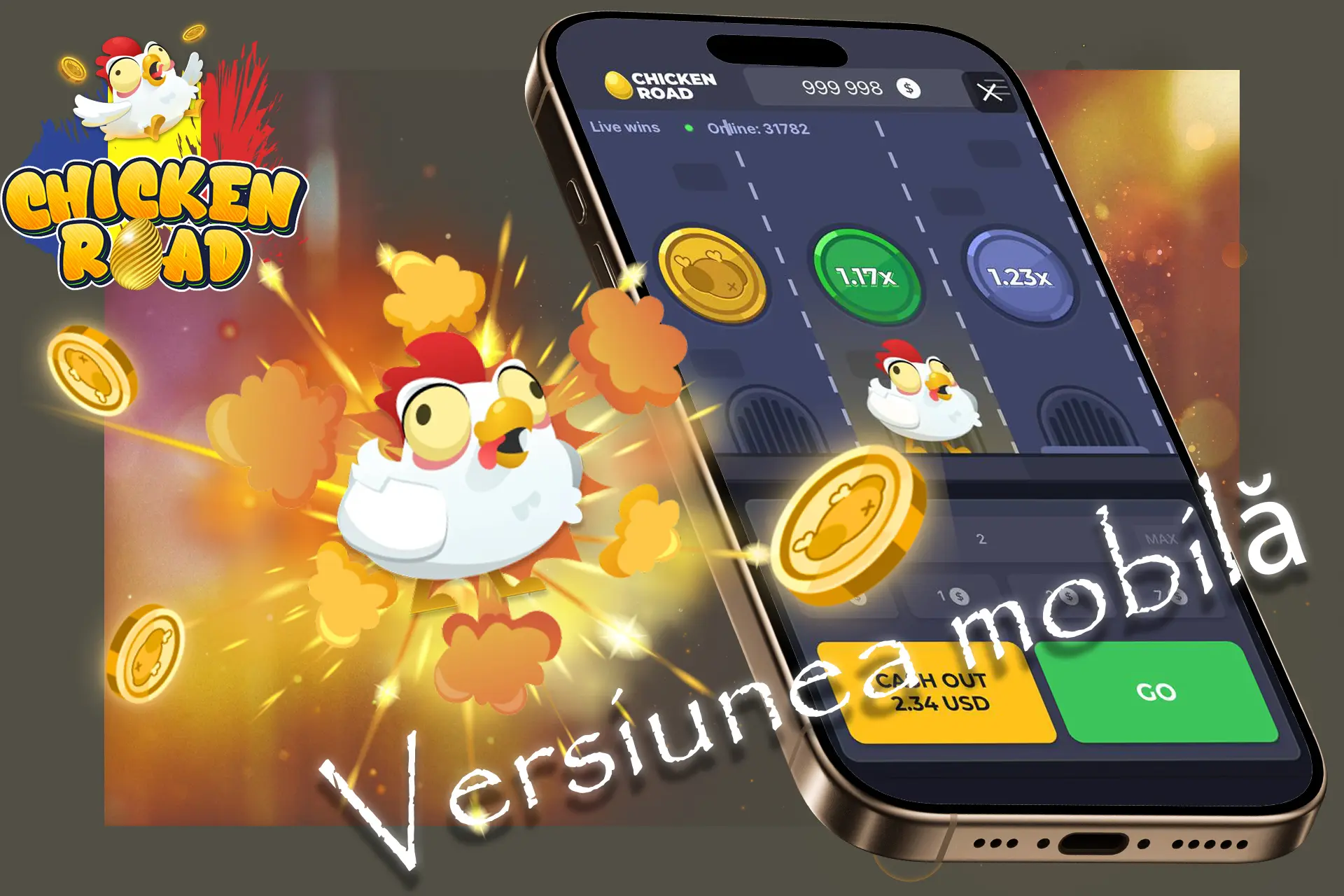 Aplicația Chicken Road este disponibilă pentru Android și iOS